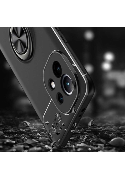 Xiaomi Mi 11 Kılıf Zore Ravel Yüzüklü Silikon Kılıf