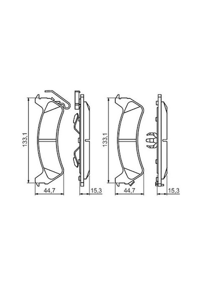 Jeep G. Cherokee Zj 5.2 1992-1999 Bosch  Arka Balata Wva24506