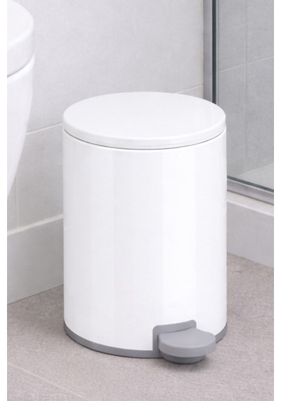 Primanova Cigo Compact 3 Lt Banyo Mutfak Ofis Çelik Çöp Kovası - Beyaz