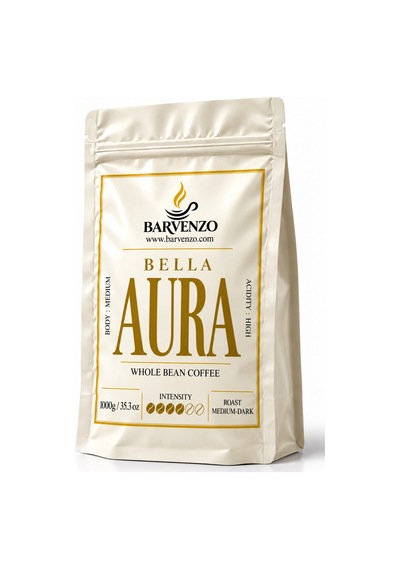 Barvenzo Bella Aura 1000 G Çiçeksi Zarafet Nitelikli Kahve Çekirdek