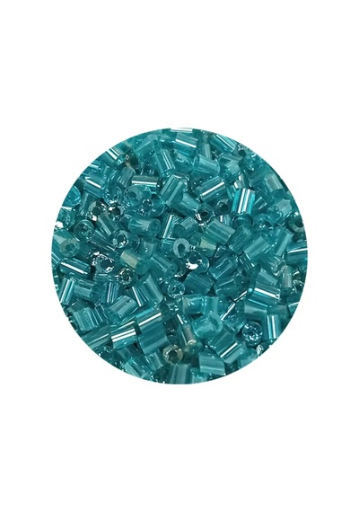 Tedar Kesme Cam Boncuk 2mm - 20 Gram - Şeffaf Turkuaz -bnc316 Najmaddin (No:1) 8.5Cm X 10.5 Cm