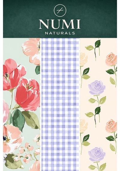 Balmumu Gıda Saklama Bezleri Premium 3 Lü Set 30 30 Cm - Vintage Rose Serisi Çok  Renkli