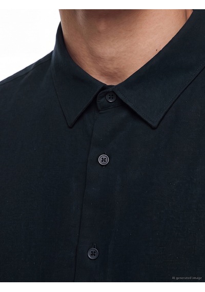 Lcw Vision Lacivert Regular Fit Armürlü Erkek Gömlek