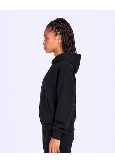 Kappa İnova Tur Kadın Siyah Oversize Hoodie
