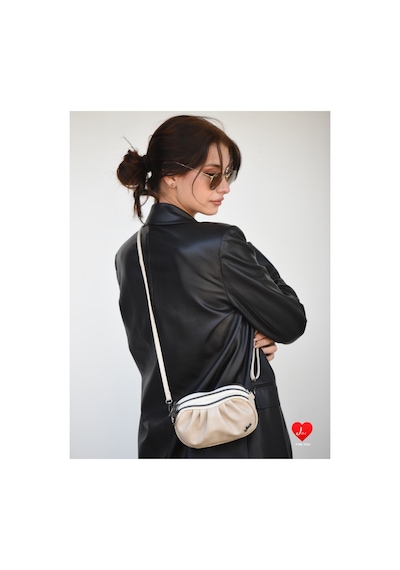 Jara Bag Uruz Çok Bölmeli Mini Clutch Omuz Çantası Krem Standart Jara22-3 Açık Vizon