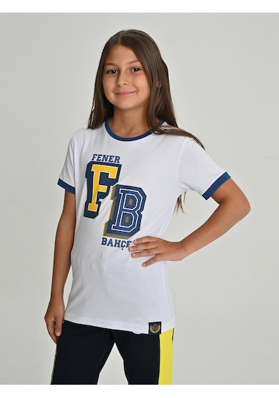 Fenerium Çocuk Kolej Fb Tshırt Beyaz