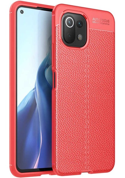 Xiaomi Mi 11 Lite Kılıf Zore Niss Silikon Kapak Kırmızı
