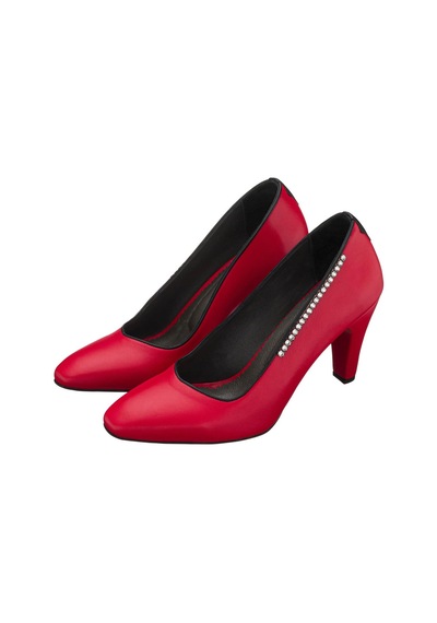 Costo Shoes 40-41-42-43-44 Numara Ays7986 Kırmızı Deri Topuklu Özel Seri Kadın Stiletto Kırmızı Deri