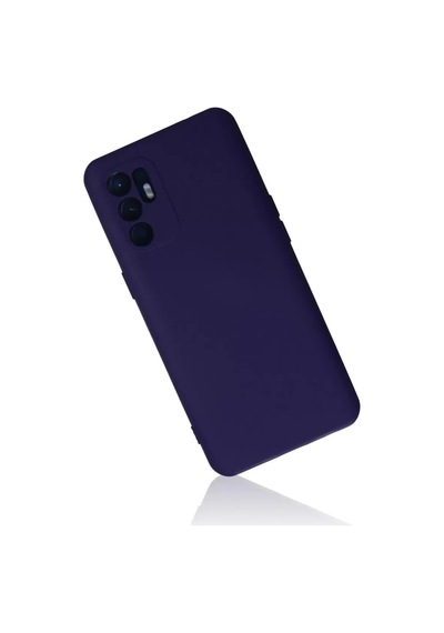 Newface Oppo Reno 6 Kılıf Nano İçi Kadife Silikon - Mor