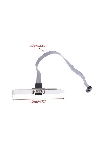 RS232 Serial Com Port DB 9 To 10 Pin PCI Anakart Braket Kablosu