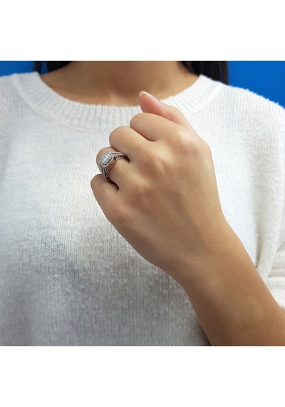Lova 0,62 Karat Baget Pırlanta Yüzük - 1020322
