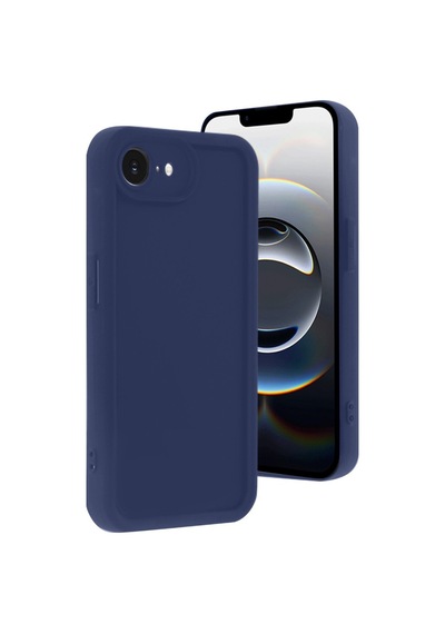 Apple Uyumlu iPhone 16e Kılıf Kamera Korumalı Kalın Kenarlı Viera Silikon Case Lacivert