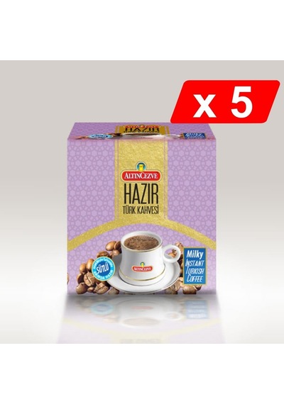 Altıncezve Hazır Türk Kahvesi Sütlü Şekerli 5'li 20 x 11 G