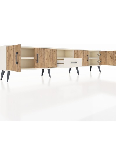 Arges Tv Ünitesi 3 Raflı Tek Çekmeceli 4 Kapaklı 220x30x51 Aytaşı-çam/aytaşı Atlas Çam/aytası - Aytası Arges Tv Ünitesi 3 Raflı Tek Çekmeceli 4 Kapaklı 220x30x51 Aytaşı-çam/aytaşı Atlas Çam/aytası - Aytası