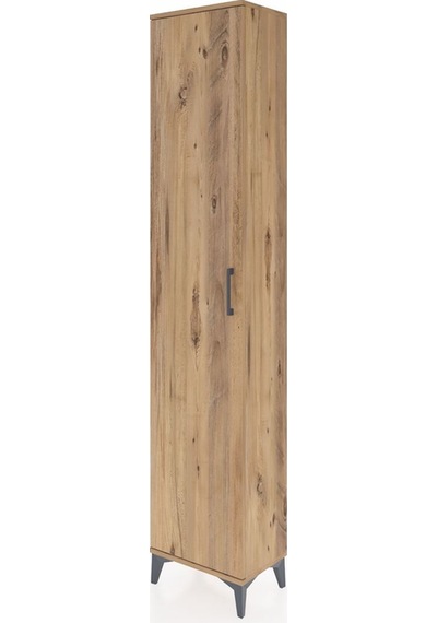 Arges Dolap 2 Raflı Tek Kapaklı Tek Askılı 44x30x221 Çam-çam Çam