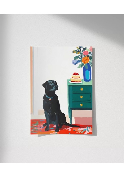 Çerçevesiz Poster Tatlıya Göz Kırpmak