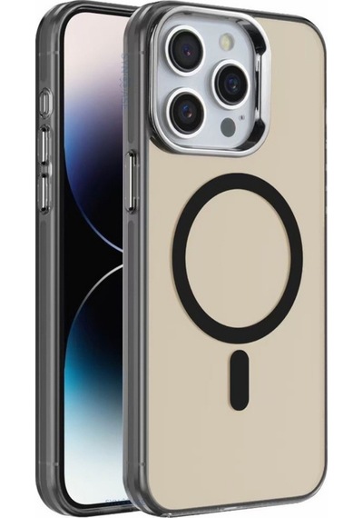 Telefon Kılıfı Apple Uyumlu iPhone 15 Kılıf Magsafe Siyah