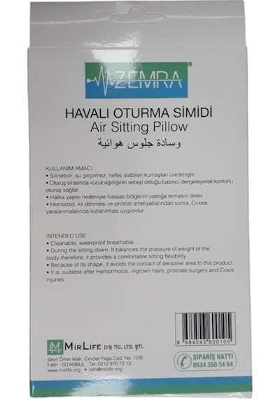 Zemra Şişme Havalı Oturma Simidi