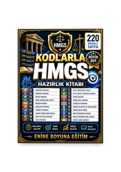 Kodlarla Hmgs Hazırlık Kitabı - Hukuk Mesleklerine Giriş Sınavı Hazırlık Kitabı