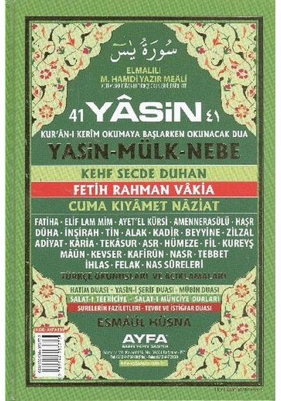 41 Yasin Orta Boy Ayfa Yayın Basım