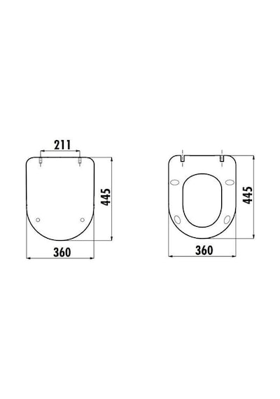 Creavit Fe322 Free Asma Klozet Rim-Off Siyah Mat + Creavit Duck Y