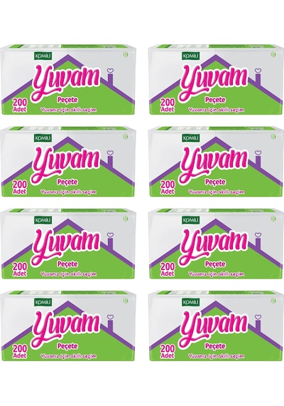 Komili Yuvam Peçete 200 Lü X 8 Adet