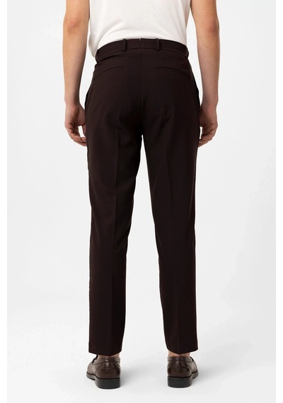 Antioch Slim Fit Comfort Erkek Pantolon Koyu Kahve