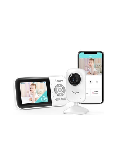 Bebek Kamerası, 2,8 İnç, Bebek Monitörü Mobil Uygulaması, Gece Görüşü, Pil 2500 Mah, Vox Modu, 305 M Menzil, İk Genel