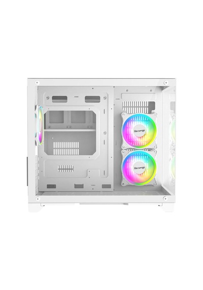 Nova Beyaz 3 Rgb Fanlı Temperli Cam Panel Boş M-atx Gaming Oyuncu Bilgisayar Kasası