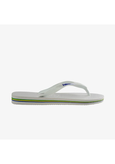 Havaianas Brasil Logo Unisex Beyaz Terlik Düz 4110850 Beyaz