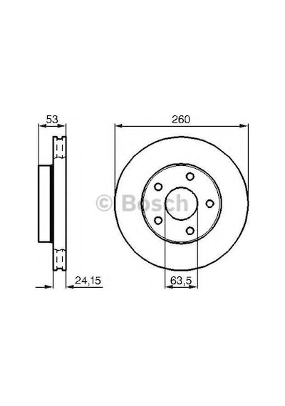 Fren Dıskı On Ford Granada Scorpıo Havalı 260mm Df1647 Df1648