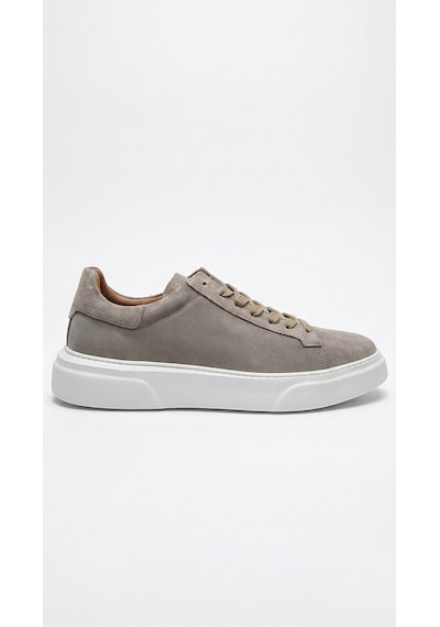 Bej-beyaz Süet Hakiki Deri Sneaker Ayakkabı 632.2501