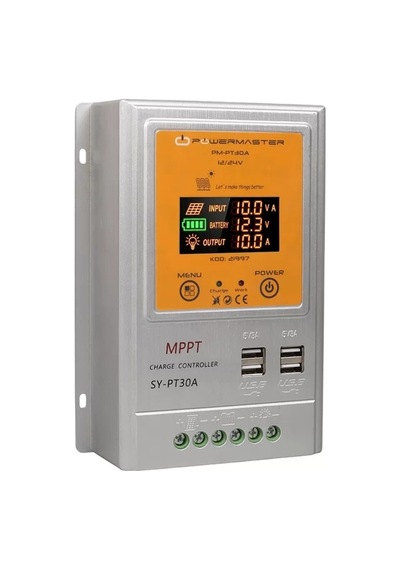 Hubrendy Sh Powermaster Pm-pt30a 12v/24v 30a Mppt 4 Usb'li Dijital Otomatik Solar Şarj Regülatörü