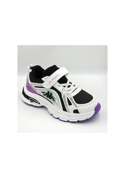 Kappa Kp-4061f Beyaz Siyah Cırtlı Kız Çocuk Sneaker Spor Ayakkabı Beyaz - Siyah