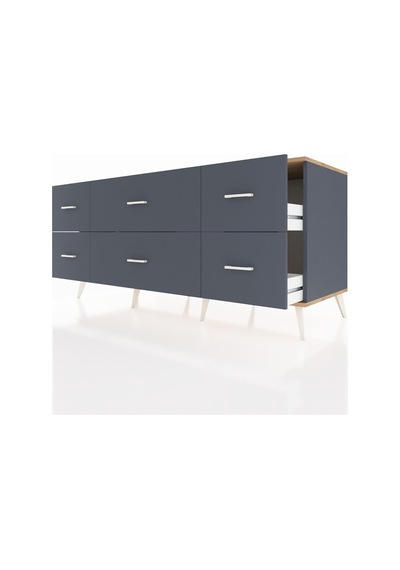 Kronos Konsol 6 Çekmeceli 176x59x83 Antrasit-çam/antrasit Çam/antrasit Kronos Konsol 6 Çekmeceli 176x59x83 Antrasit-çam/antrasit Çam/antrasit