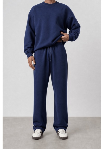 Erkek Respire Basic Baggy Eşofman Altı Lacivert