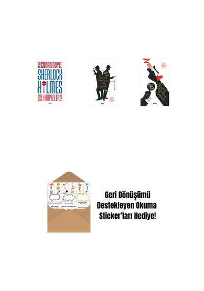 Sherlock Holmes - Bütün Hikayeler 2 Ciltli + Sherlock Holmes Un Vaka Kitabı + Sherlock Holmes'un Dönüşü + Okuma Sticker'ları