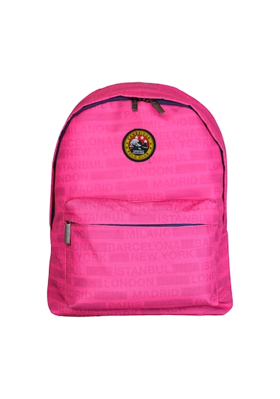 Cambridge Polo Club Cities Iı Ön Cepli Unisex Sırt Çantası Pembe
