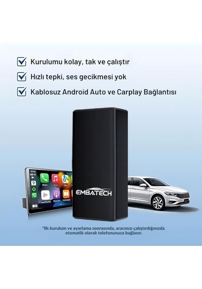 Içi Iphone Cihazlar Için Kablosuz Car Play Adaptörü Çevirici