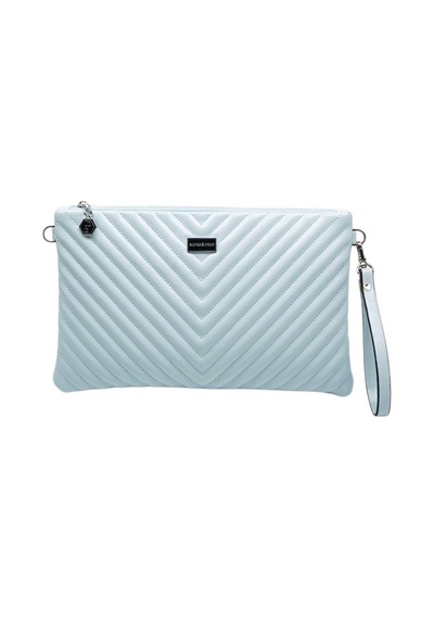 Silver Polo Crash Mavi Kapitone V Kadın Portföy Ve Clutch El Çantası Sp1034