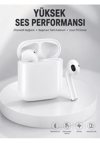 2. Nesil Bluetooth Android Ve İos Uyumlu Kablosuz Kulaklık Çağrı Cevaplama - 5000