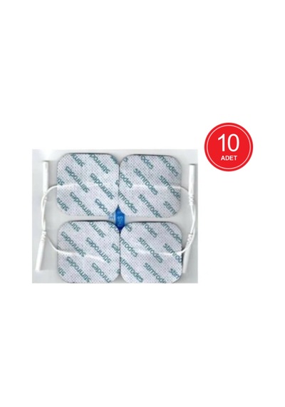 Stimrodes 5 x 5 CM Kablolu Kare Tens Pedi 10 x 4'lü
