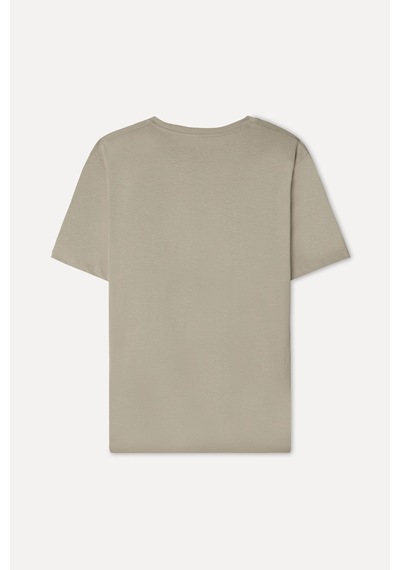 Mudo Erkek Erkek Bej Rengi Bisiklet Yaka T-shirt 1272557