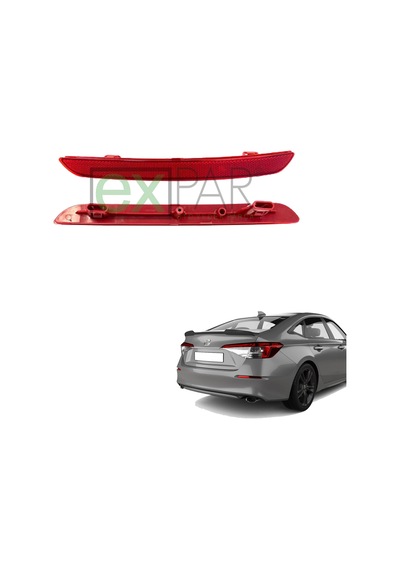 Honda Civic Arka Tampon Reflektörü Sol Taraf 2021 - 2025 Civic Arka Kedi Gözü