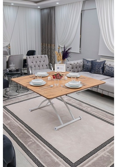 Juppo Üst Tabla Mdf Efesçam Oval Köşe Alt Beyaz Dışa Kıvrım