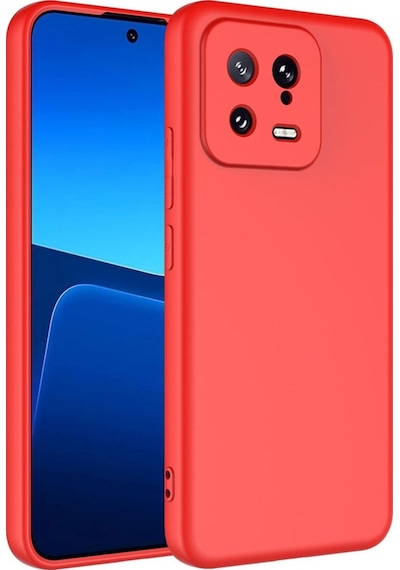 Xiaomi Mi 13 Kılıf Zore Mara Lansman Kapak Kırmızı