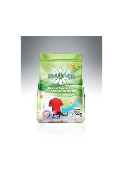 Rulopak Elde Yıkama Renkli Ve Beyazlar İçin Toz Çamaşır Deterjanı 1.5 KG