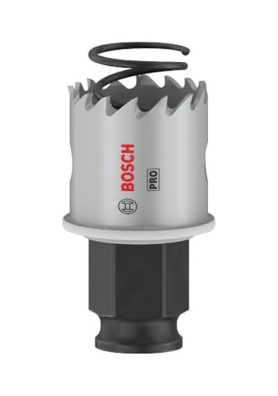 1 X Pro Sheet Metal Power Change Plus Delikli Testere Paslanmaz Çelik Levhalar, Çelik Levhalar, Ø 27 Mm, Profesyonel Aksesuar Döner Matkap/sürücü