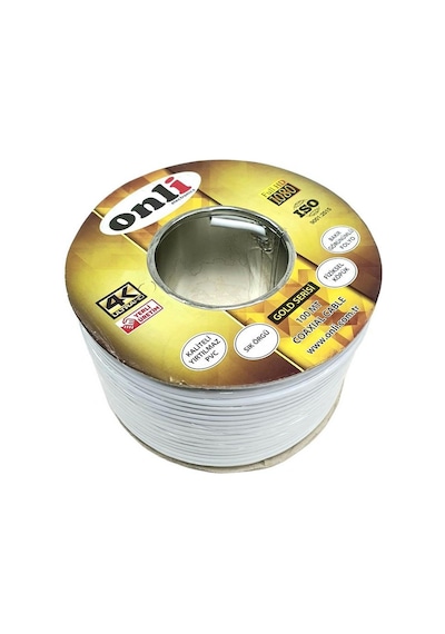 Onli Rg6-U4 Gold Seri Anten Kablosu 100Metre 48Tel