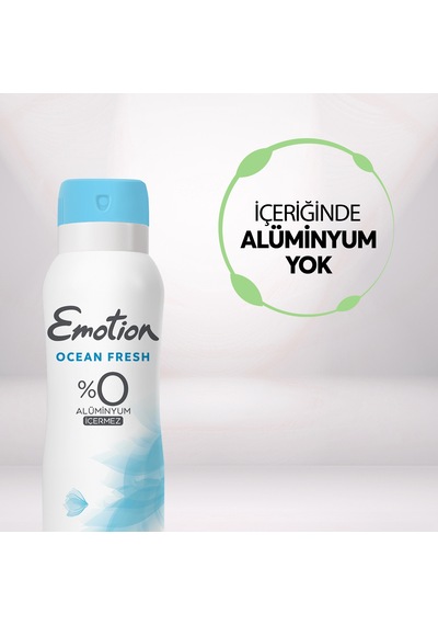Emotion Ocean Fresh Kadın Vegan Deodorant 4x150 Ml Hızlı Kurur, Leke Bırakmaz